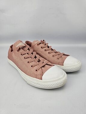 Converse Chuck Taylor All Star Ox Sneakers Pink Shimmer Low Profile 5Y 7W